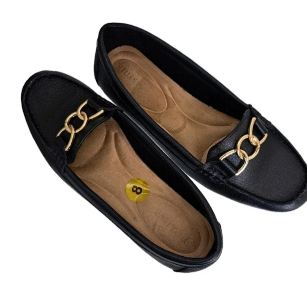 Ellen Tracy Women's‎ Flat Black Shoes 8M